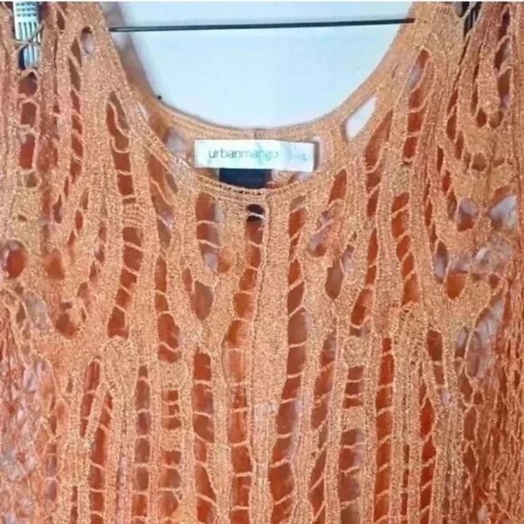 Urban mango Chic Orange Crochet Top - Picture 5 of 8